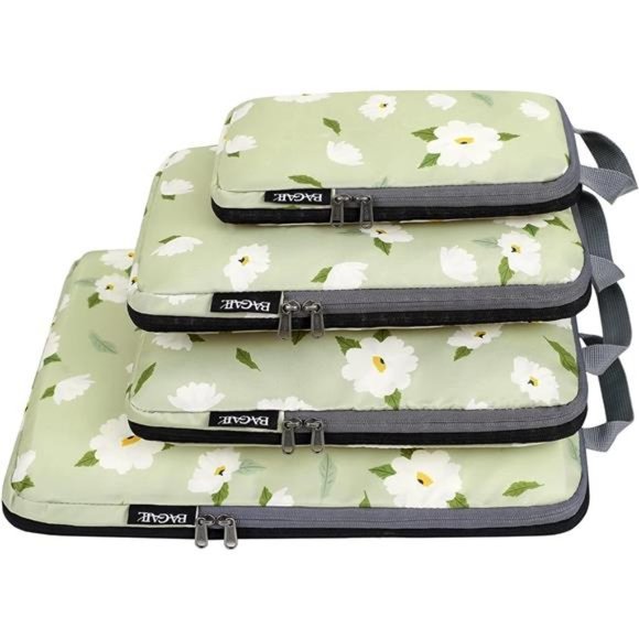 4Pack Compression Packing Cubes Travel Accessories Expandable Packing Organizers - Picture 1 of 6